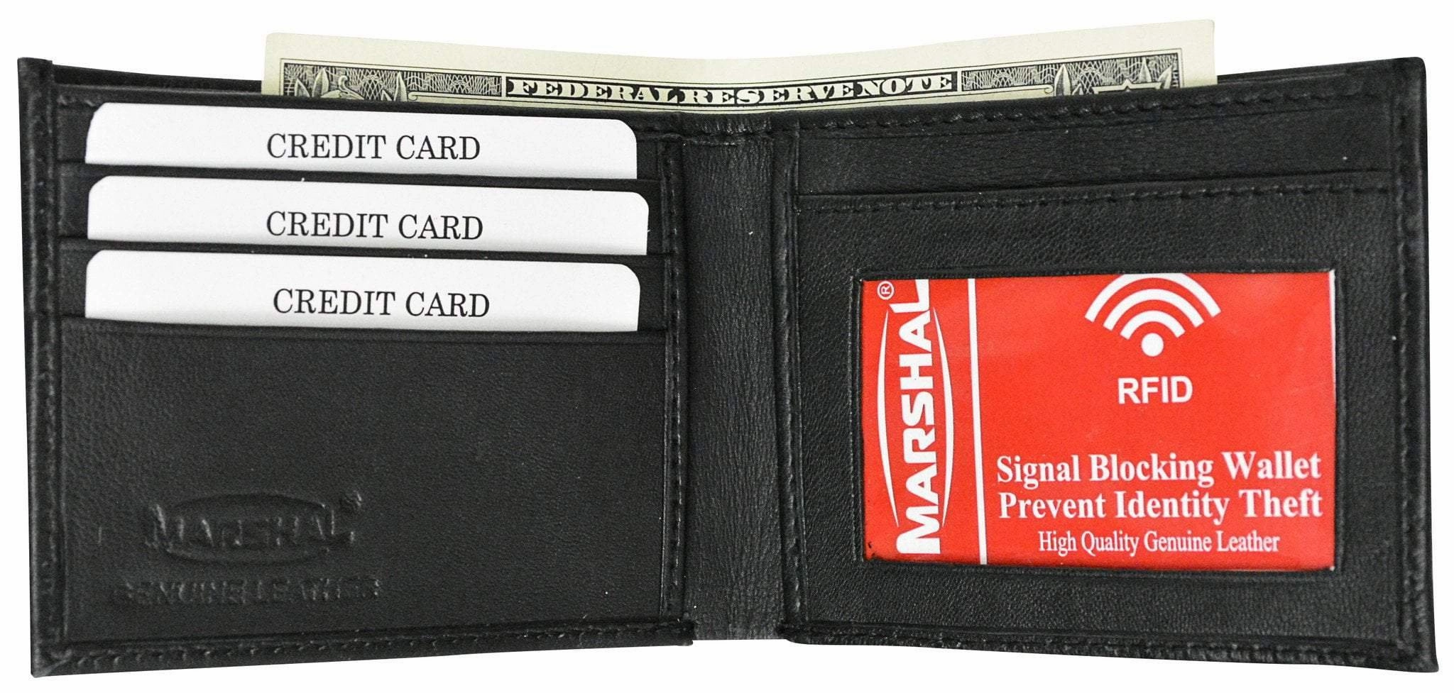 Premium Rfid Blocking Men'S Genuine Lamb Leather Slim Id Card Holder Bifold Wallet Rfid 1160 Box (C) Dont Miss Hot Deals Limited Time Steal