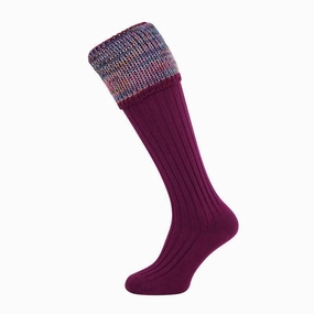William Powell Katrine Ladies Merino Shooting Socks - Bilberry Big Savings Event