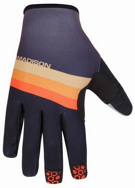 Online Exclusive Deal Big Savings Today Madison Alpine Men'S Cycling Gloves - Stripe Black / Golden Syrup - Small