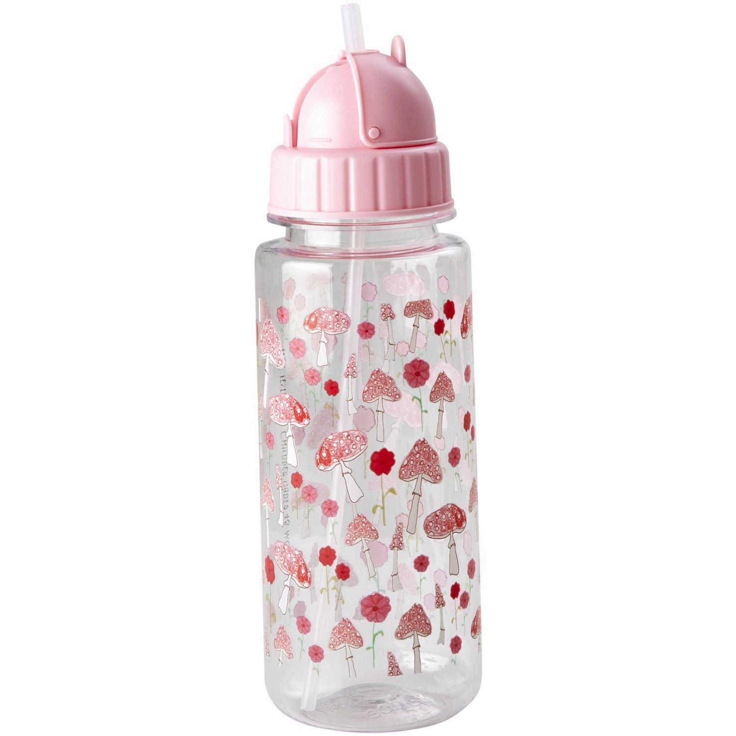 Exclusive Online Deal Rice Plastic Kids Drinking Bottle With Pink Happy Forest Print - 500 Ml