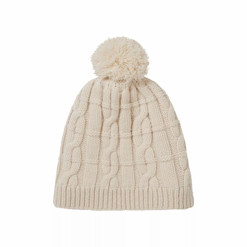 Hot Discount Deal Sealskinz Hemsby Waterproof Cold Weather Cable Knit Bobble Hat - Cream
