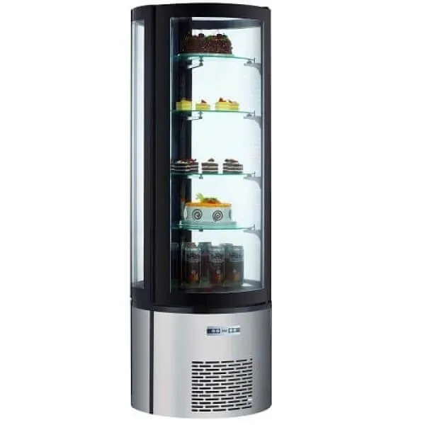 Black Diamond - BDRCK-400 Floor Standing Vertical Refrigerated Display Case 12.7 Cu. Ft.