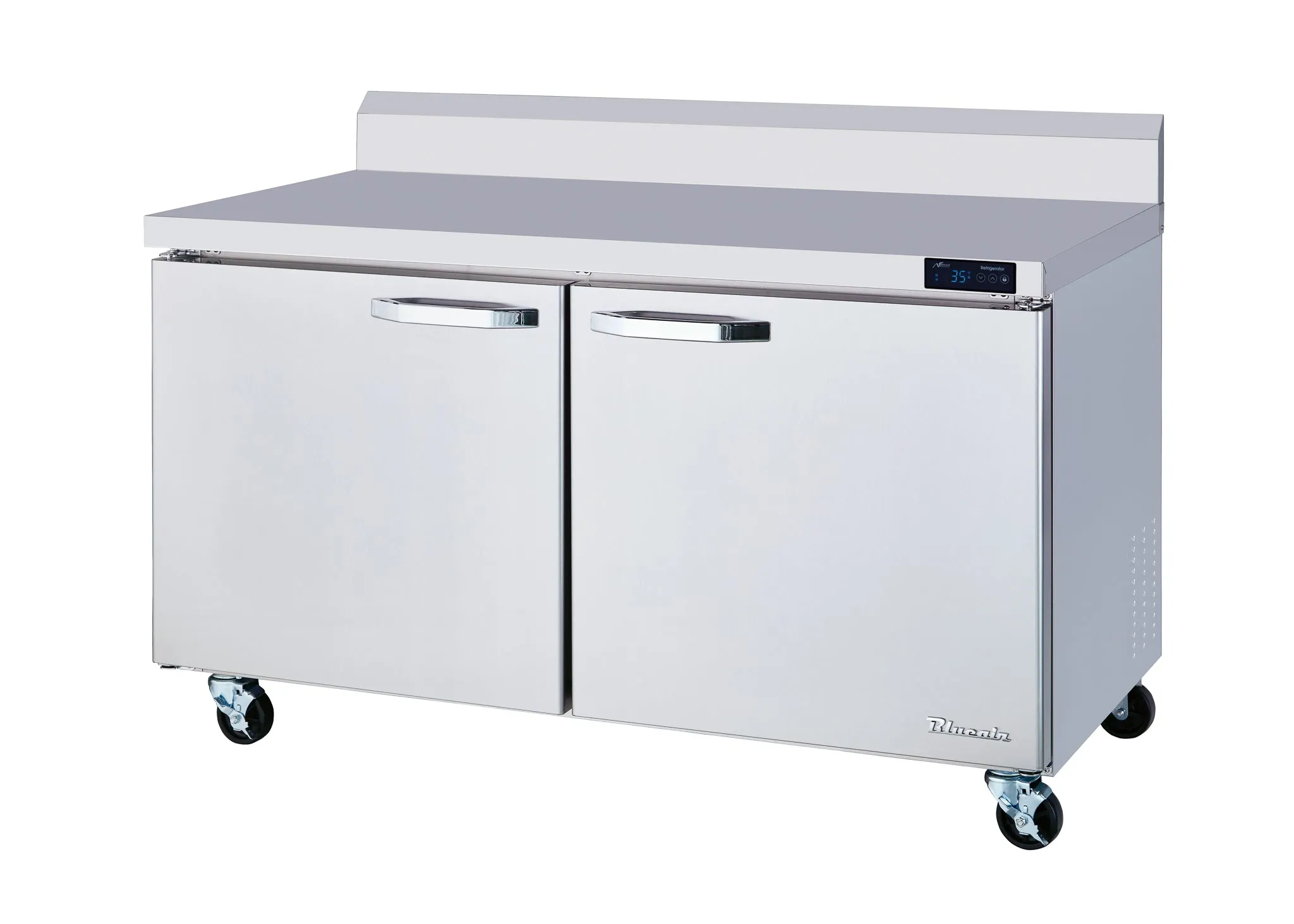 Blue Air - BLUF60-WT-HC, 2 Doors All Stainless Work Top Freezer - 60" wide, 16.5 cu/ft., R-290 Refrigerant