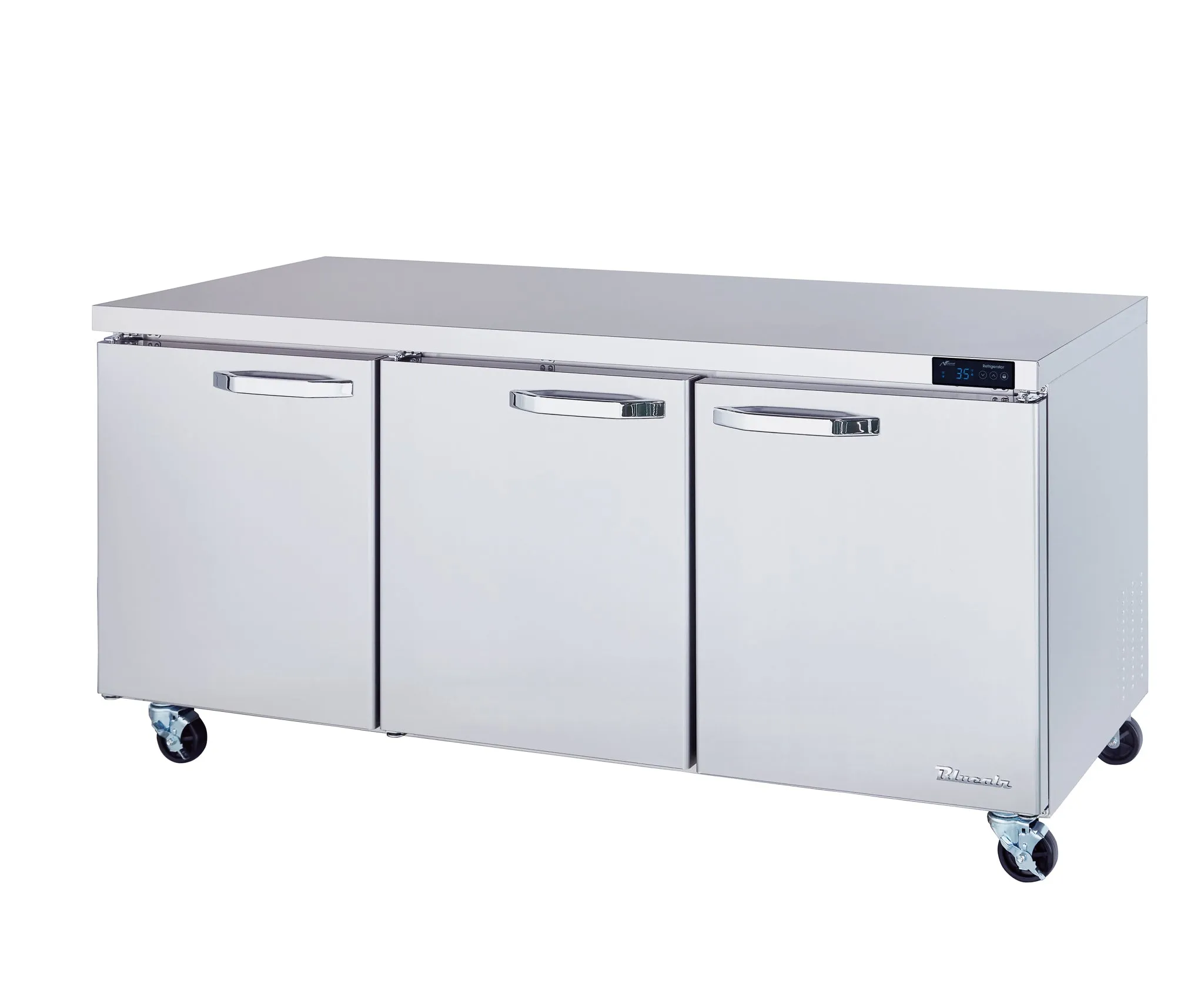 Blue Air - BLUR72-HC, 3 Doors All Stainless Undercounter Refrigerator - 72" wide, 20 cu/ft., R-290 Refrigerant