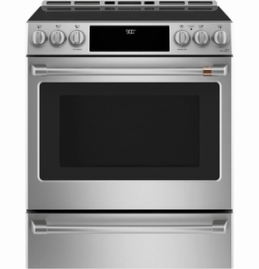 Cafe CHS900P2MS1 Caf 30" Smart Slide-In, Front-Control, Induction And Convection Range With Warming Drawer