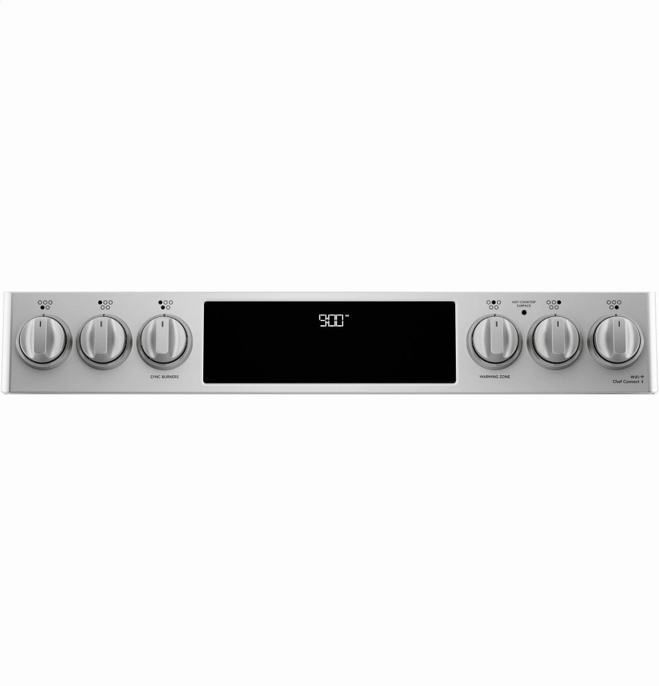 Cafe CHS900P2MS1 Caf 30" Smart Slide-In, Front-Control, Induction And Convection Range With Warming Drawer