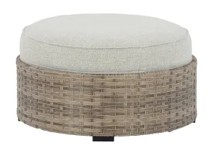 Calworth Outdoor Ottoman with Cushion