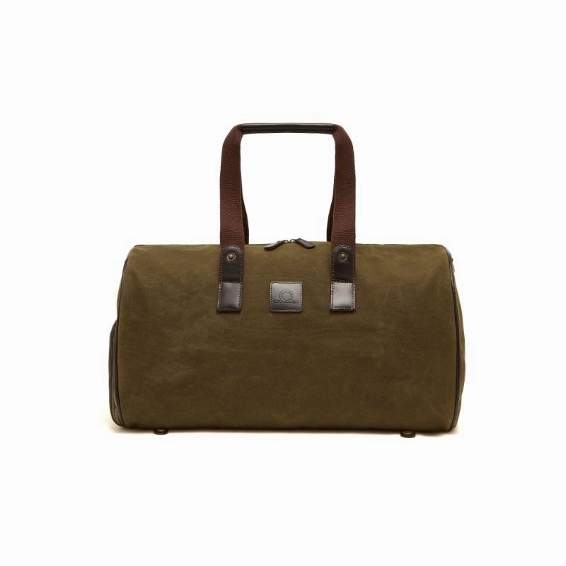 Hot Pick of the Day Dont Miss Big Savings Canvas & Leather Duffle Bag And Suit Carrier - Green