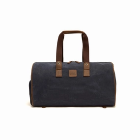 Limited Stock Hot Deal Price Drop Today Canvas & Leather Duffle Bag And Suit Carrier - Navy
