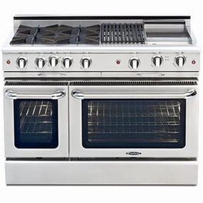 Capital CGSR484BB Culinarian 48" Gas Self Clean Range
