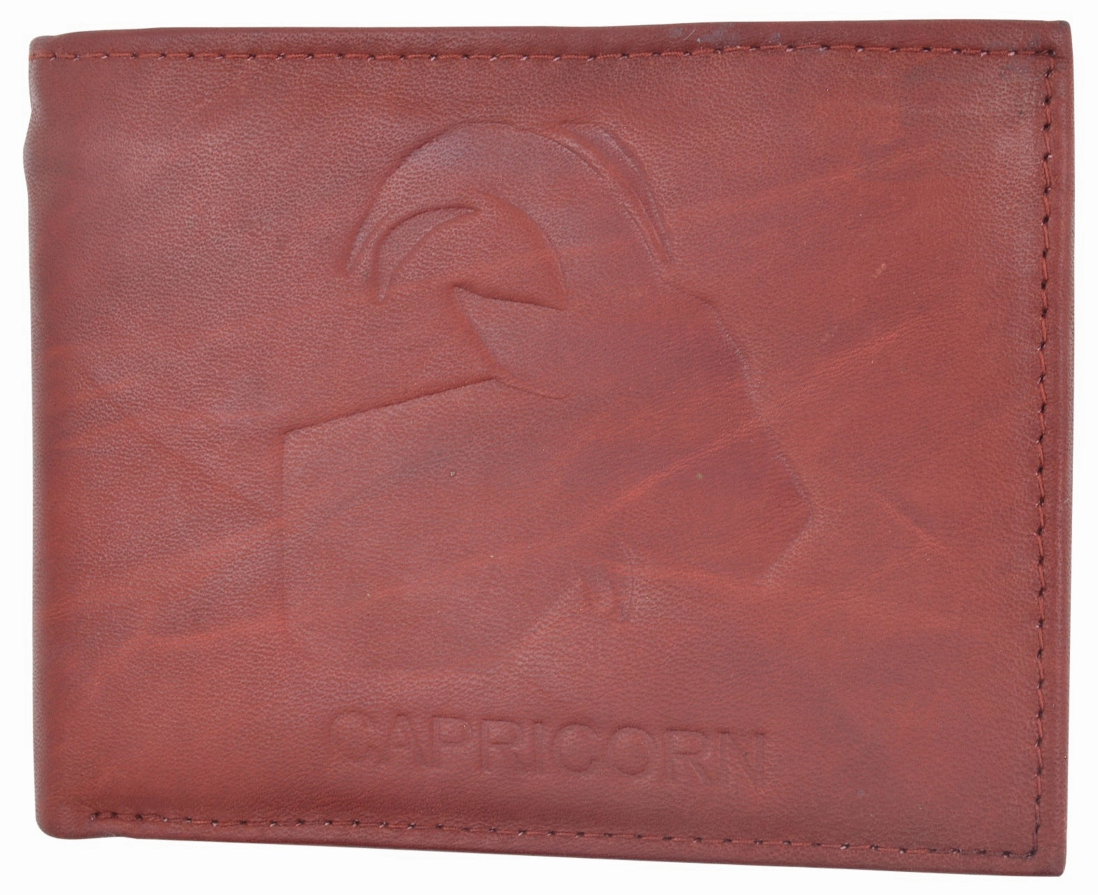 Special Occasion Discount Capricorn Zodiac Sign Bifold Trifold Genuine Leather Men'S Wallets