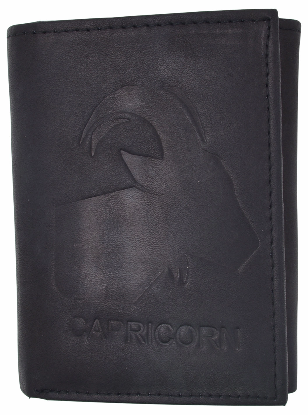 Hot Deal Alert Big Price Drop Capricorn Zodiac Sign Bifold Trifold Genuine Leather Men'S Wallets