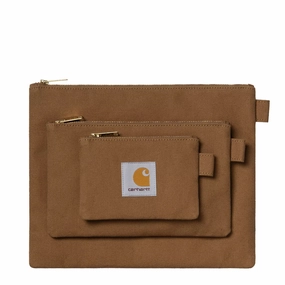 Shop Todays Picks Carhartt Wip Canvas Pouch Set Hamilton Brown