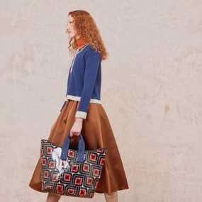 Today Only Discount Hot Pick Online Carryall Large Tote Bag - Woodblock Ink