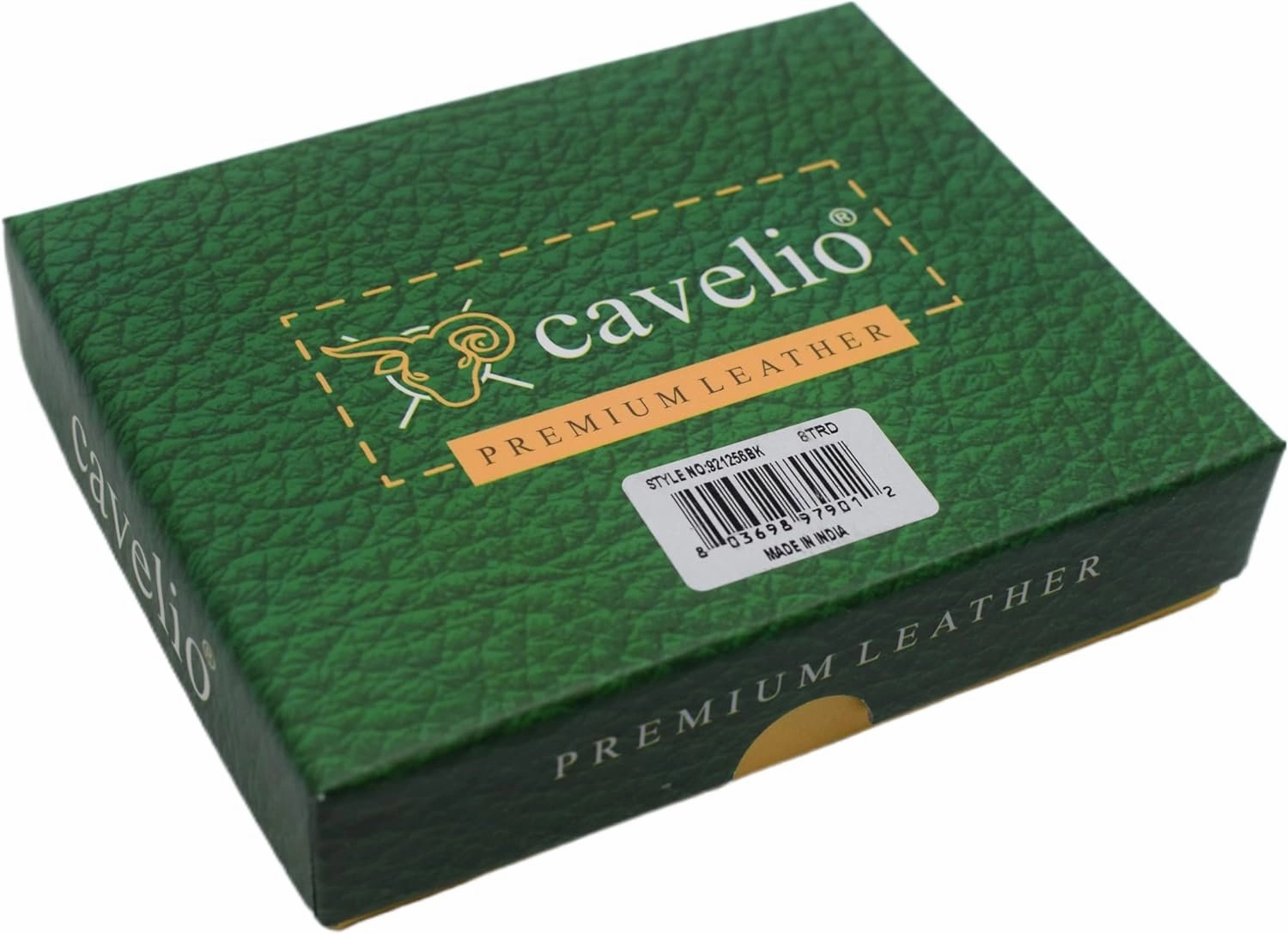 Cavelio Rfid Blocking Cowhide Leather Zip-Around Id Bifold Wallet For Men With Gift Box (Black) Special Occasion Discount