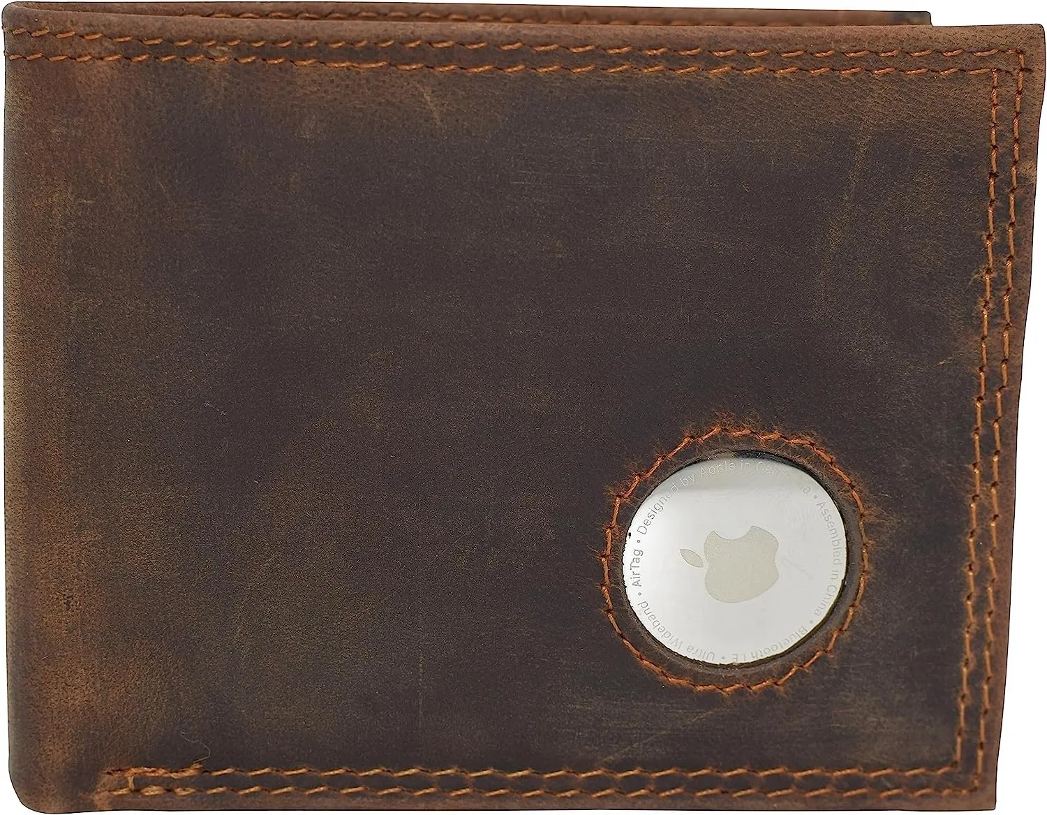 Cazoro Airtag Wallet Rfid Blocking Slim Men'S Bifold Vintage Leather Wallet For Men With Airtag Holder (Brown) Trendy Picks Today