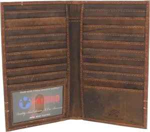 Save Today Event Hot Offer Event Cazoro Bifold Long Wallet Rfid Blocking Genuine Vintage Leather For Men