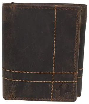Cazoro Men'S Rfid Blocking Vintage Genuine Leather Classic Trifold Wallet For Men With Box Shop Today Save