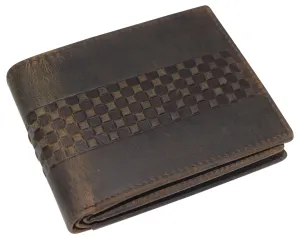 Daily Deal Frenzy Hot Sale Alert Cazoro Rfid Blocking Men'S Handmade Vintage Distressed Genuine Leather Bifold Id Window Wallet For Men