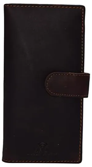 Cazoro Vintage Genuine Leather Rfid Checkbook Cover Wallet With Snap Closure Big Sale Today Grab Save Today