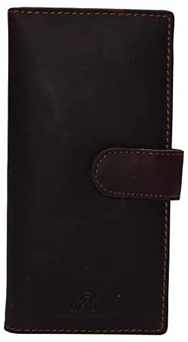 Cazoro Vintage Genuine Leather Rfid Checkbook Cover Wallet With Snap Closure Big Sale Today Grab Save Today