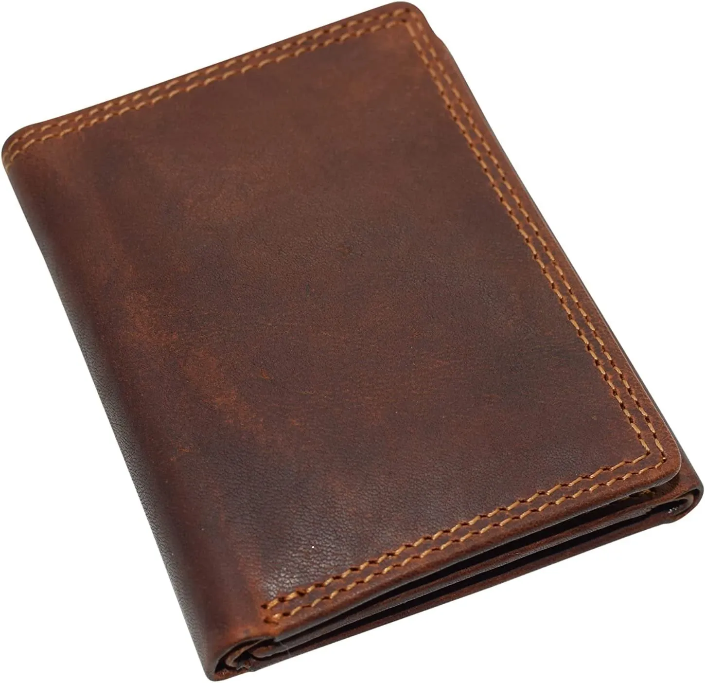 Flash Sale Alert Now Cazoro Wallets For Men Rfid Blocking Slim Trifold Vintage Leather Men'S Wallet With Box (Burgundy)