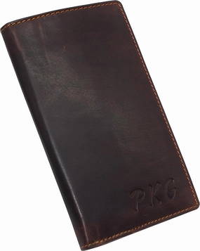 Perfect Gift Offer MustHave Deal Cazoro Personalized Name Initials Rfid Blocking Vintage Leather Slim Long Bifold Checkbook Wallet