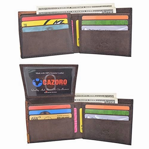 Trending Hot Deal Cazoro Rfid Blocking Bifold Wallet Passcase Genuine Leather And Flip Up Id Mens Wallets