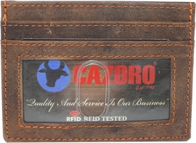 Best Deal Online Cazoro Slim Card Case Wallet Vintage Leather With Rfid Lock For Men