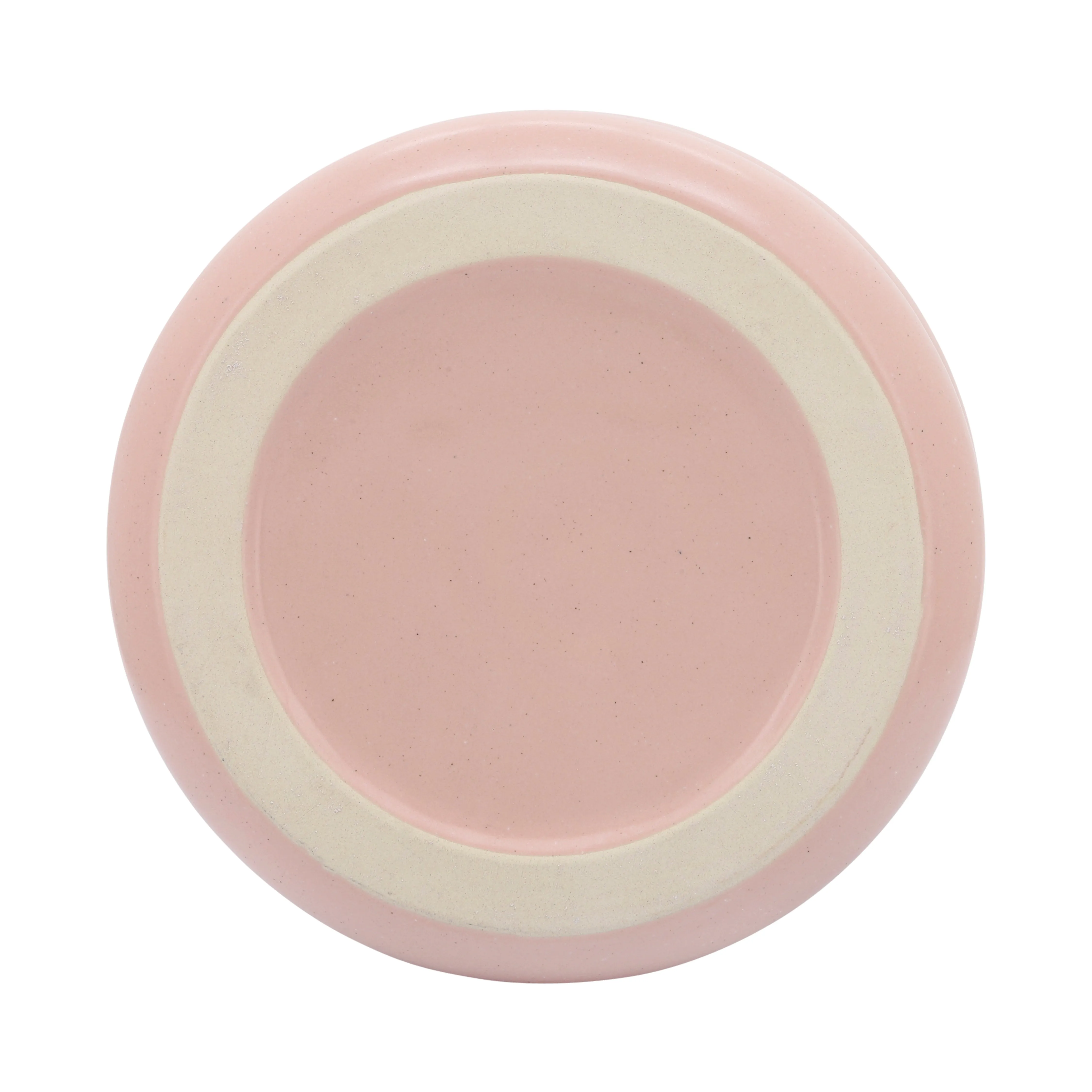 CER, 8" BIBENDUM PLANTER, DUSTY ROSE