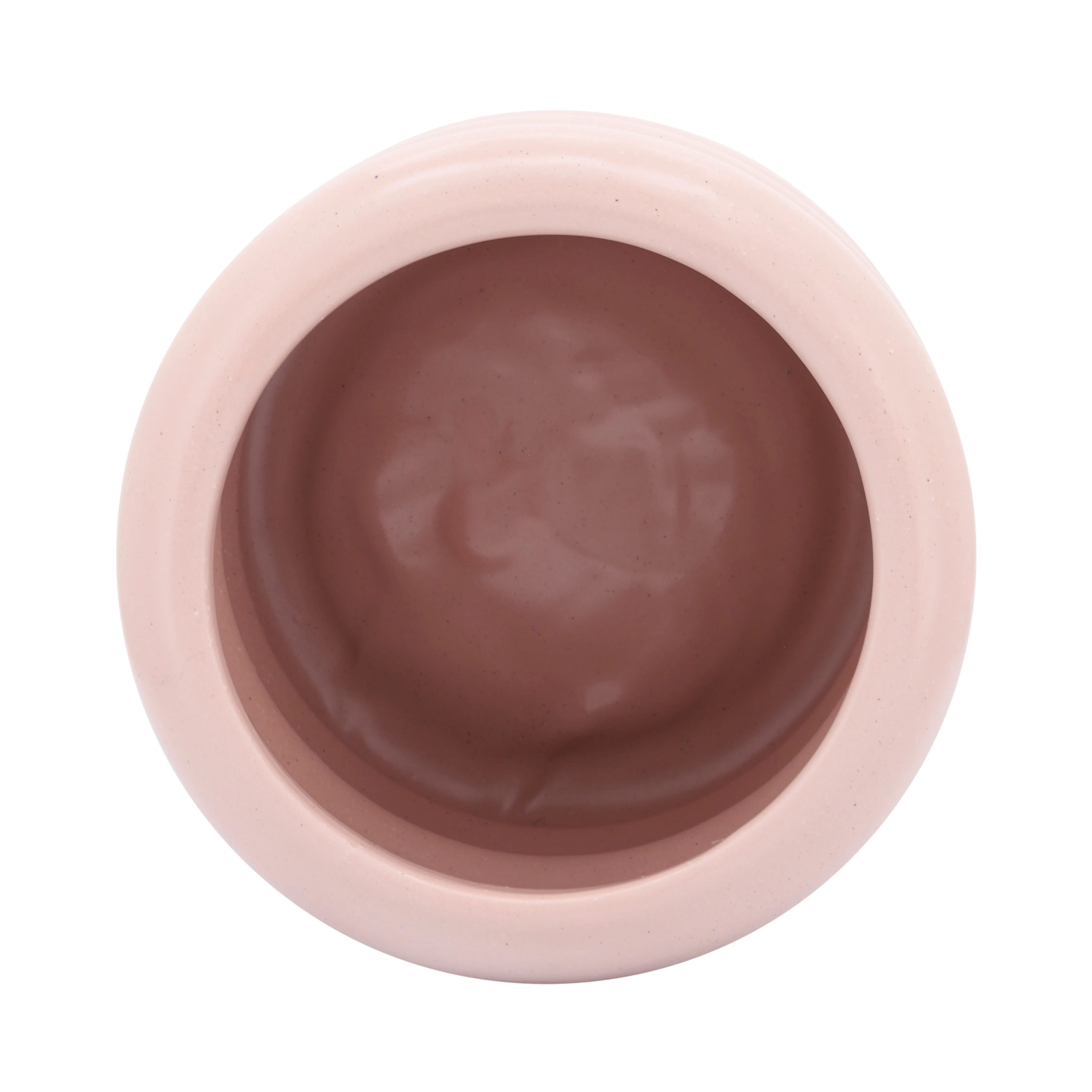 CER, 8" BIBENDUM PLANTER, DUSTY ROSE