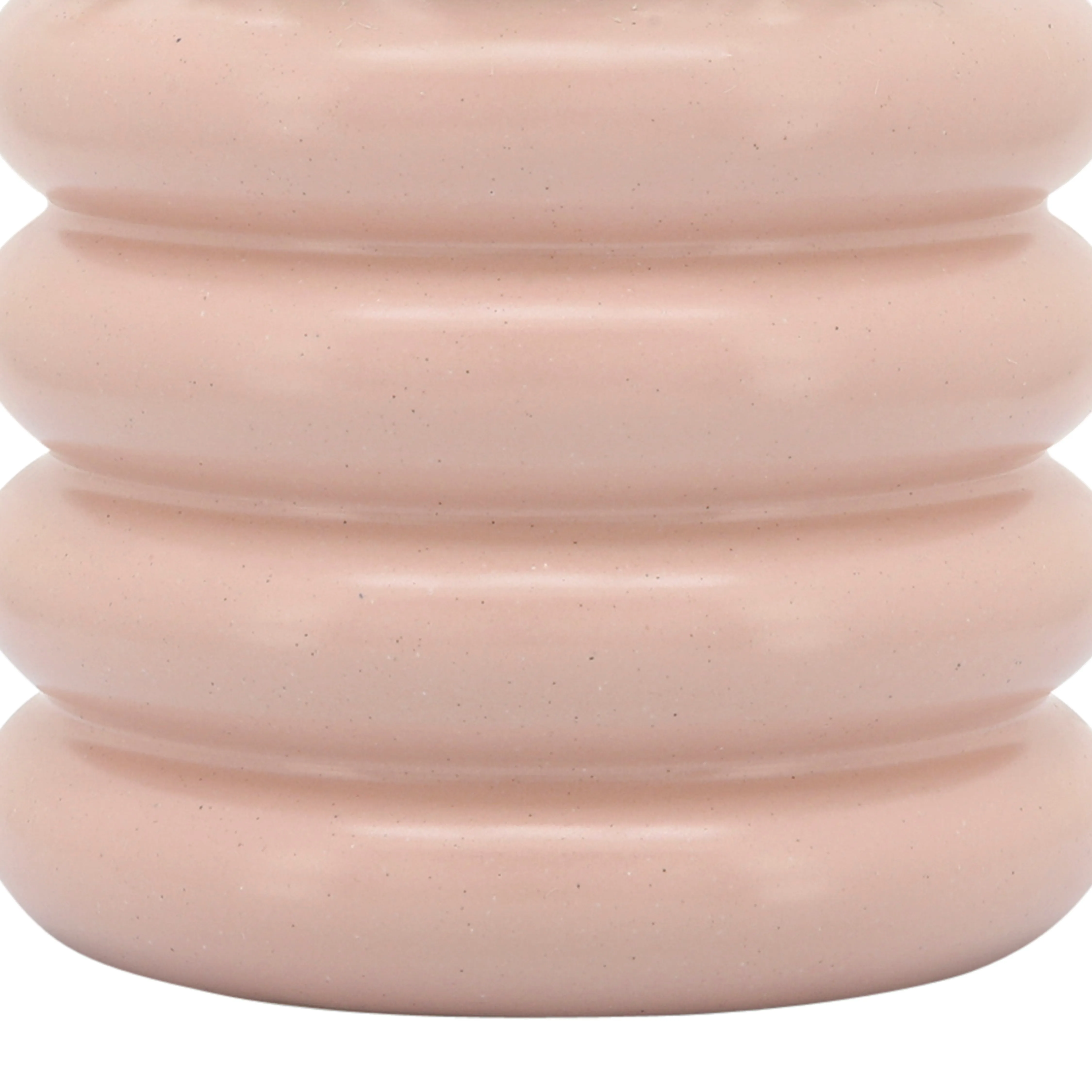 CER, 8" BIBENDUM PLANTER, DUSTY ROSE