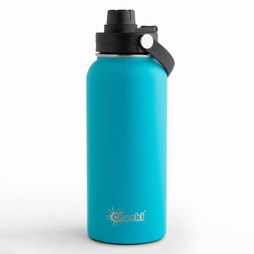 Cheeki Insulated Adventure Bottle 1 Litre - Aqua Big Savings Event Save Big Today