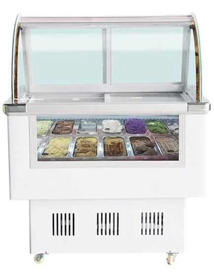 Chef AAA - 1.2BDQ, Commercial 46" 12 Pan Gelato Display Freezer Case
