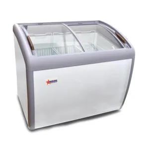 Chef AAA - FR-CN-1016, Commercial 39"Glass Door Frozen Food or Ice Cream Chest Freezer Display
