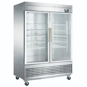 Chef AAA - KF-49BG 55" 2 Glass Door Reach-in Freezer 40.72cu.ft NSF