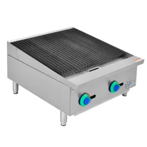 Chef AAA - KF-CB24-M, Commercial 24" Radiant Charbroiler Countertop  Gas