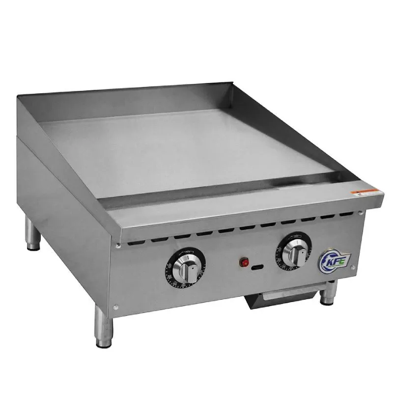 Chef AAA - KF-G24-T, Commercial 24" Thermostat Griddle Countertop Gas