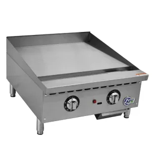 Chef AAA - KF-G24-T, Commercial 24" Thermostat Griddle Countertop Gas