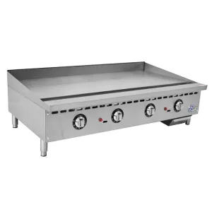 Chef AAA - KF-G48-T, Commercial 48" Thermostat Griddle Countertop Gas