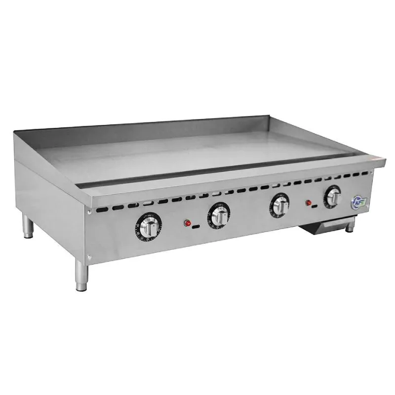 Chef AAA - KF-G48-T, Commercial 48" Thermostat Griddle Countertop Gas