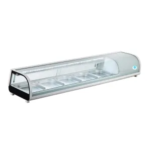 Chef AAA - RTS-132L, Commercial 71" Refrigerated Sushi Display Case NSF