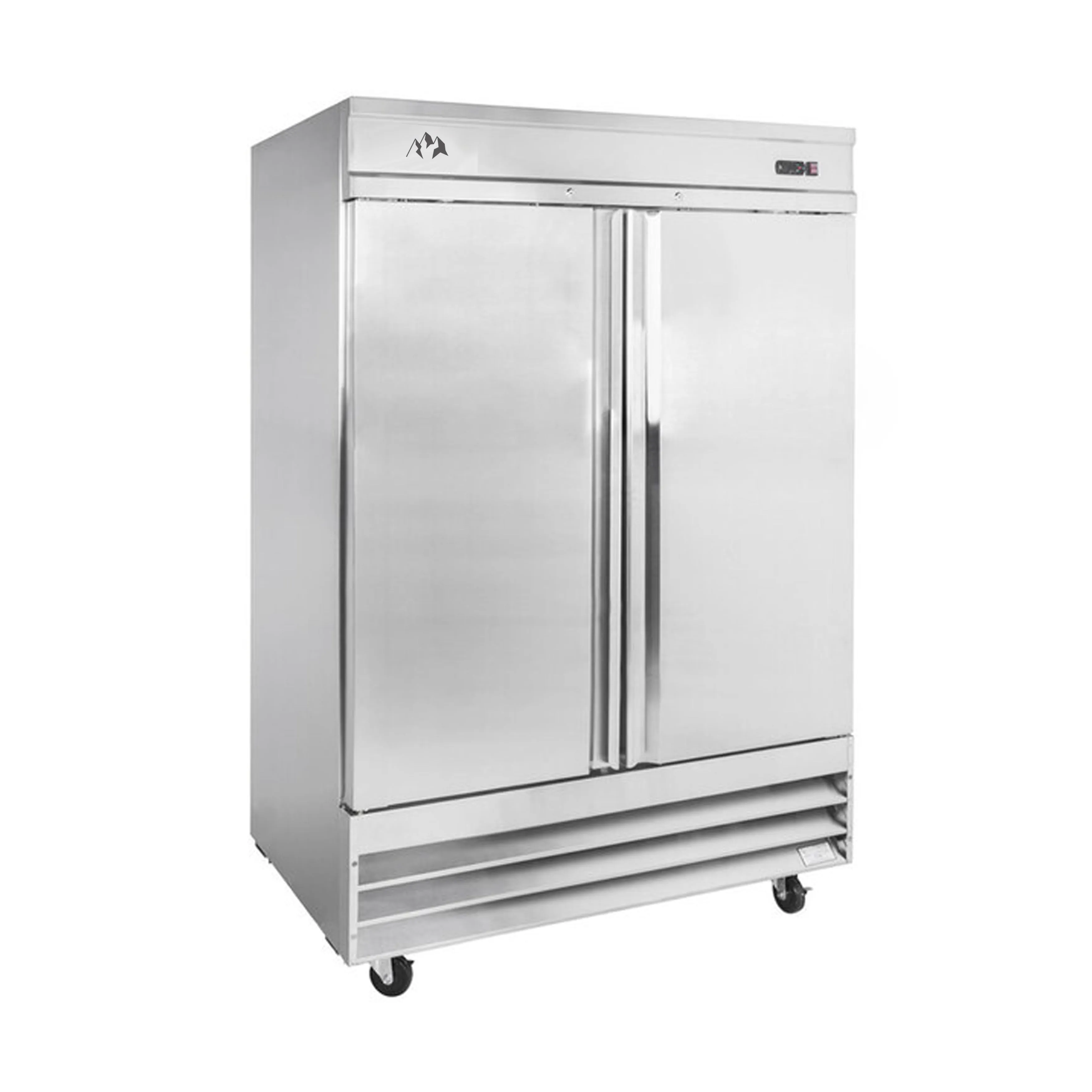 Chef AAA - SS-2R-HC, Commercial 54" Reach-In Refrigerator 2 Solid Door Stainless Steel 47 cu.ft.