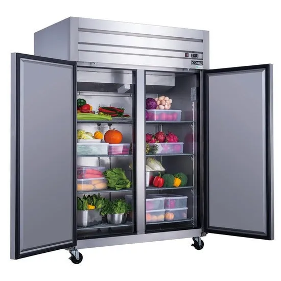 Chef AAA - T55AR Commercial 55" 2 Solid Door Reach-In Refrigerator Stainless Steel 40.74 cu.ft.