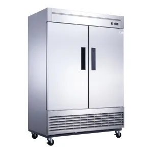 Chef AAA - T55F Commercial 55" Reach-In Freezer Solid 2 Door 40 cu.ft.