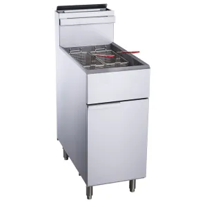 Chef AAA - TCF3-LPG Commercial 40lbs Liquid Propane Gas Fryer with 3 Tube Burners