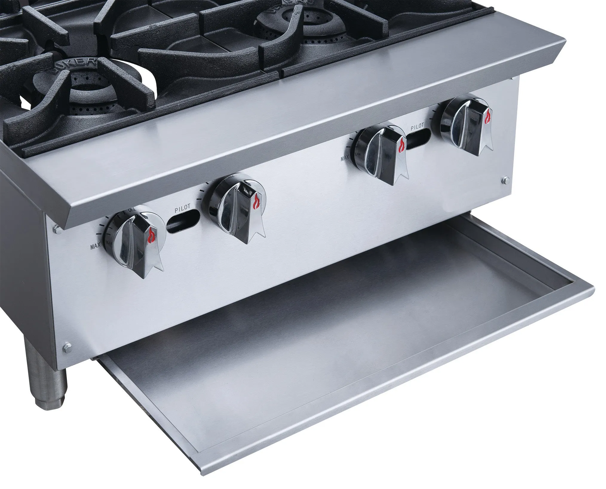 Chef AAA - TCHPA12 Commercial 12" Countertop Hot Plate with 2 Burners