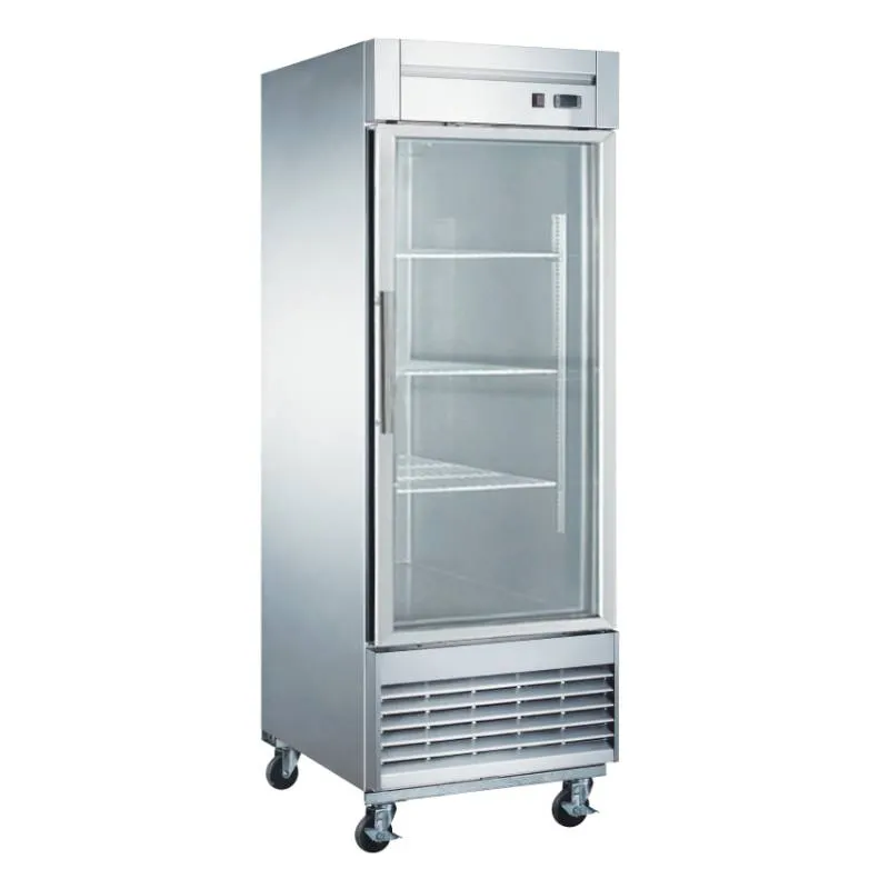 Chef AAA - TR-23BG 27" 1 Glass Door Reach-in Refrigerator 17.7 cu. ft.