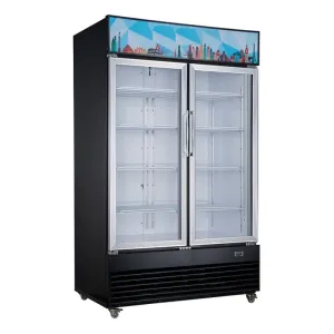 Chef AAA - TSM-41R Commercial 47" 2 Glass Door Merchandiser Refrigerator 34.40 cu.ft NSF