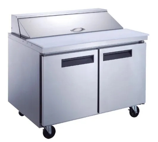 Chef AAA - TSP60 Commercial 60" 16 Pan Salad Sandwich Food Prep Table Refrigerator